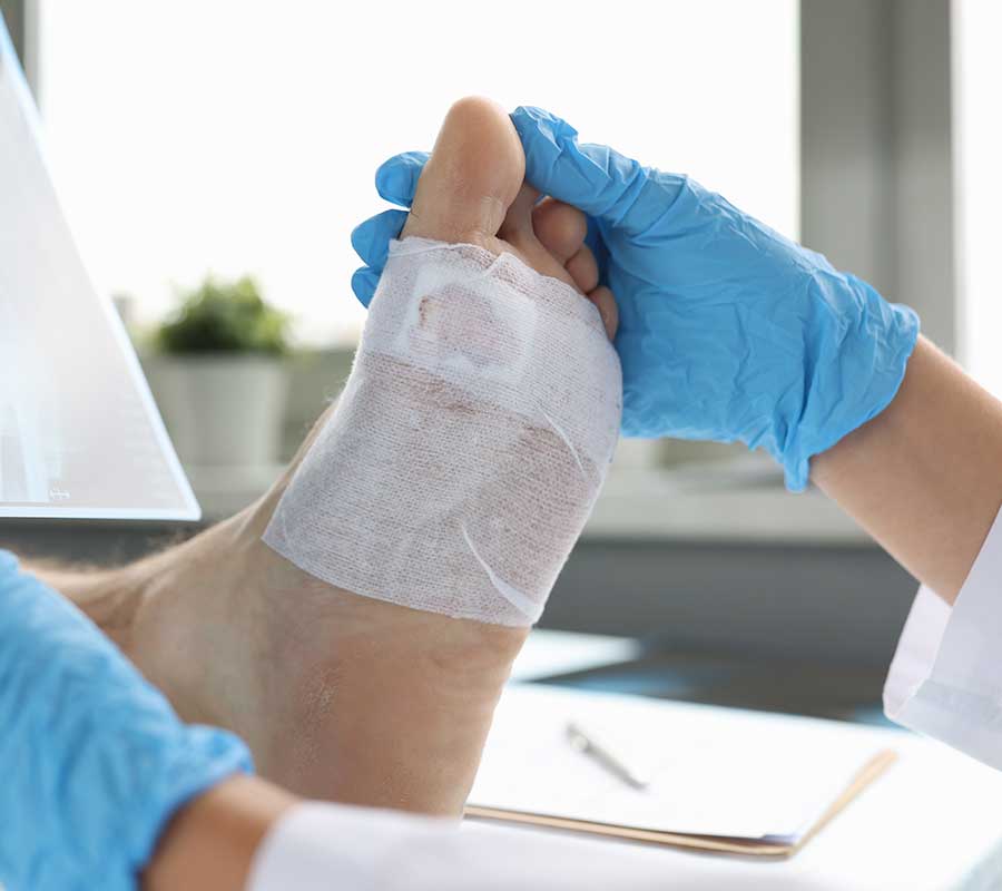 Medical foot care at Dundas Urgent Care Mississauga